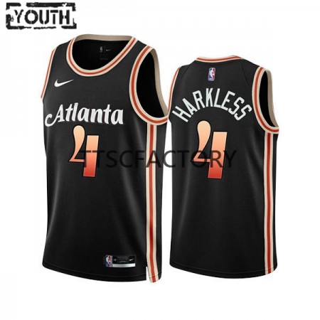 Canotte Bambino Atlanta Hawks Maurice Harkless 4 Nike 2022-23 City Edition Nero Swingman